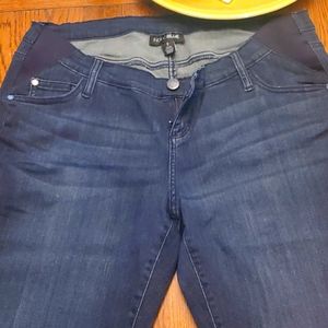 Motherhood maternity side panel ankle jeans